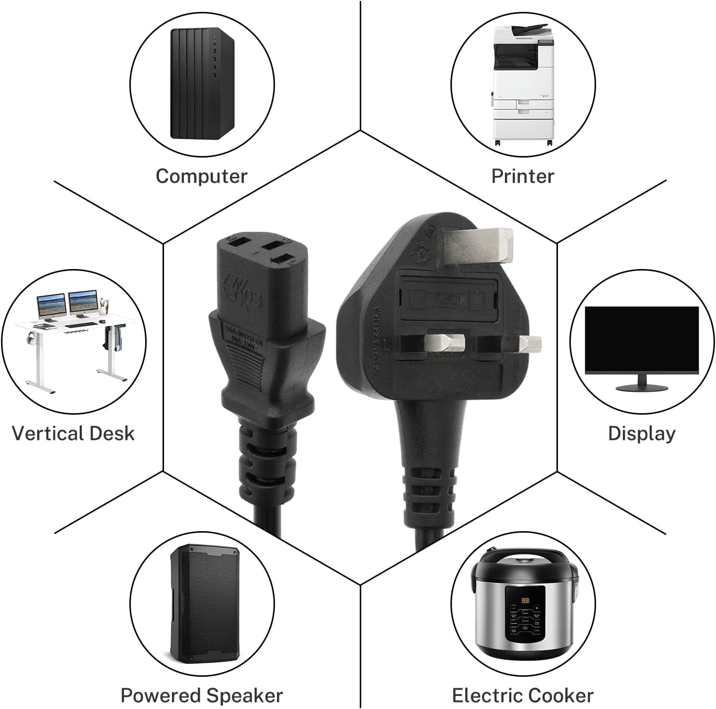 BS1363 power cord